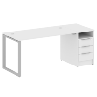 Стол-станция METALL SYSTEM на О-образном м/к с опорной тумбой БО.РС-СТП -1.3 1812*720*750